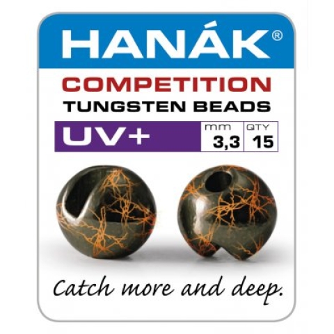 TUV-ČO - Tungsten. hlavičky UV+ černá & oranžová