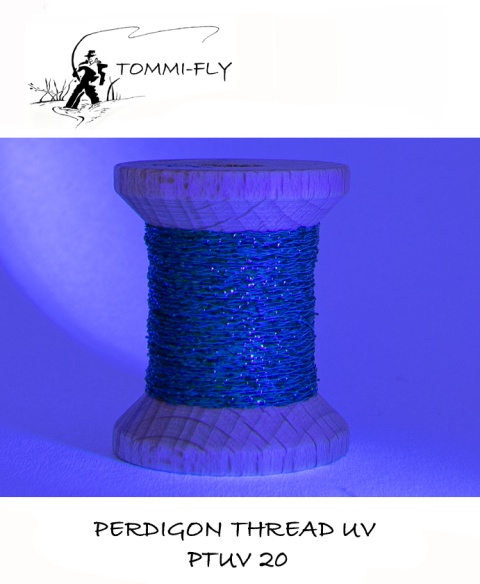 UV Perdigon Thread 20 - Peacock black
