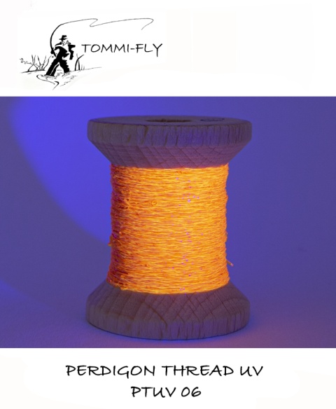 UV Perdigon Thread 6B - HOT FIRE ORANGE